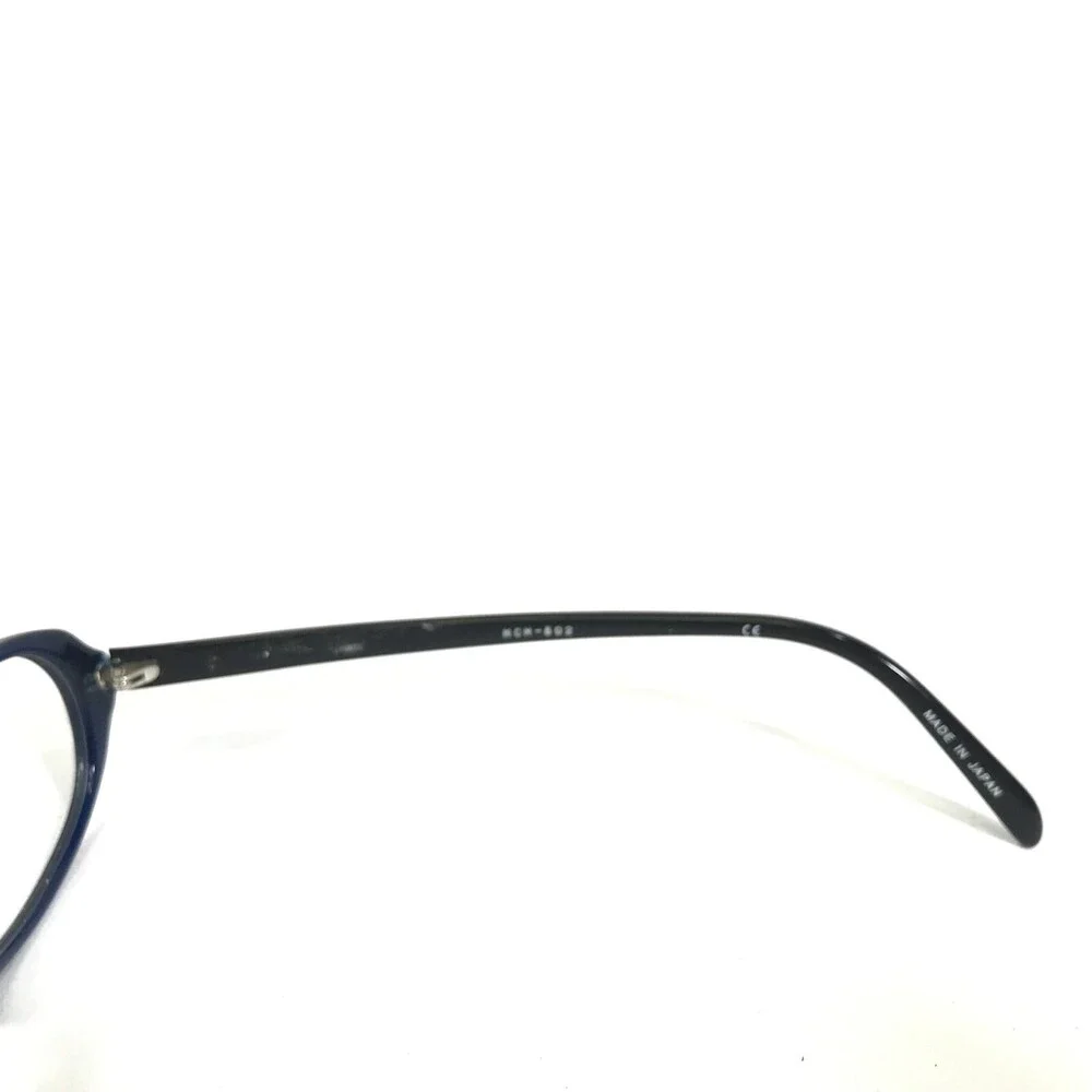 MCM Eyeglasses Frames 502 Black Clear Blue Round Oval Full Rim 50-19-140